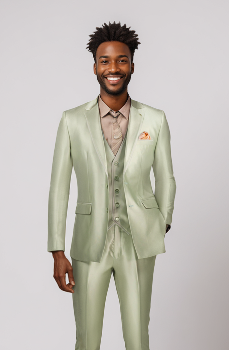 Vinci SV2D-1-SAGE Mens Suit