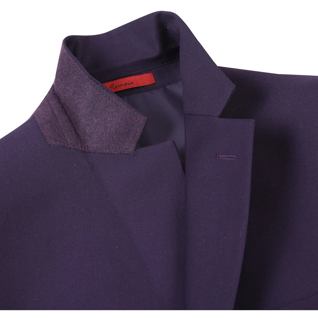Renoir Men's Suit 201-14-PURPLE
