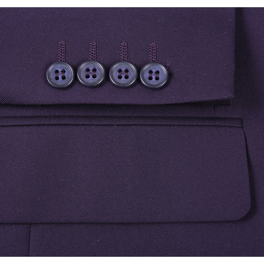 Renoir Men's Suit 201-14-PURPLE