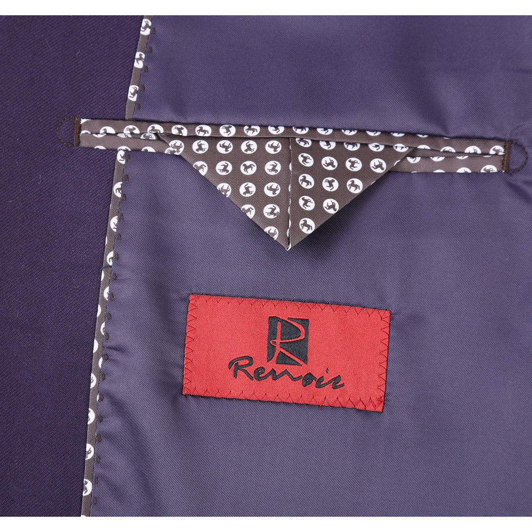Renoir Men's Suit 201-14-PURPLE