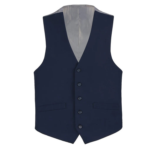 Renoir Mens Vest 201-19-NAVY ( Classic Fit Suit Separate Vest )
