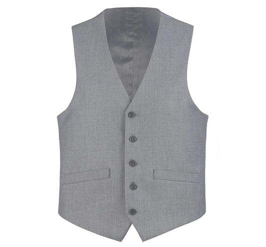 Renoir Mens Vest 202-2-GRY ( Classic Fit Suit Separate Vest )