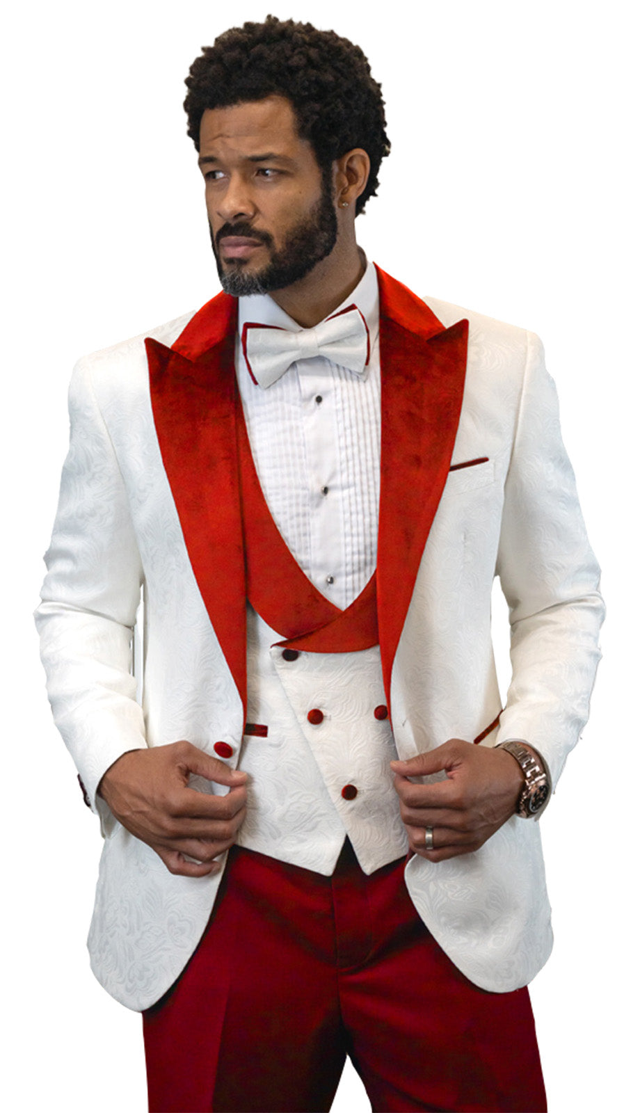 Statement  HILTON-RED Mens Suit