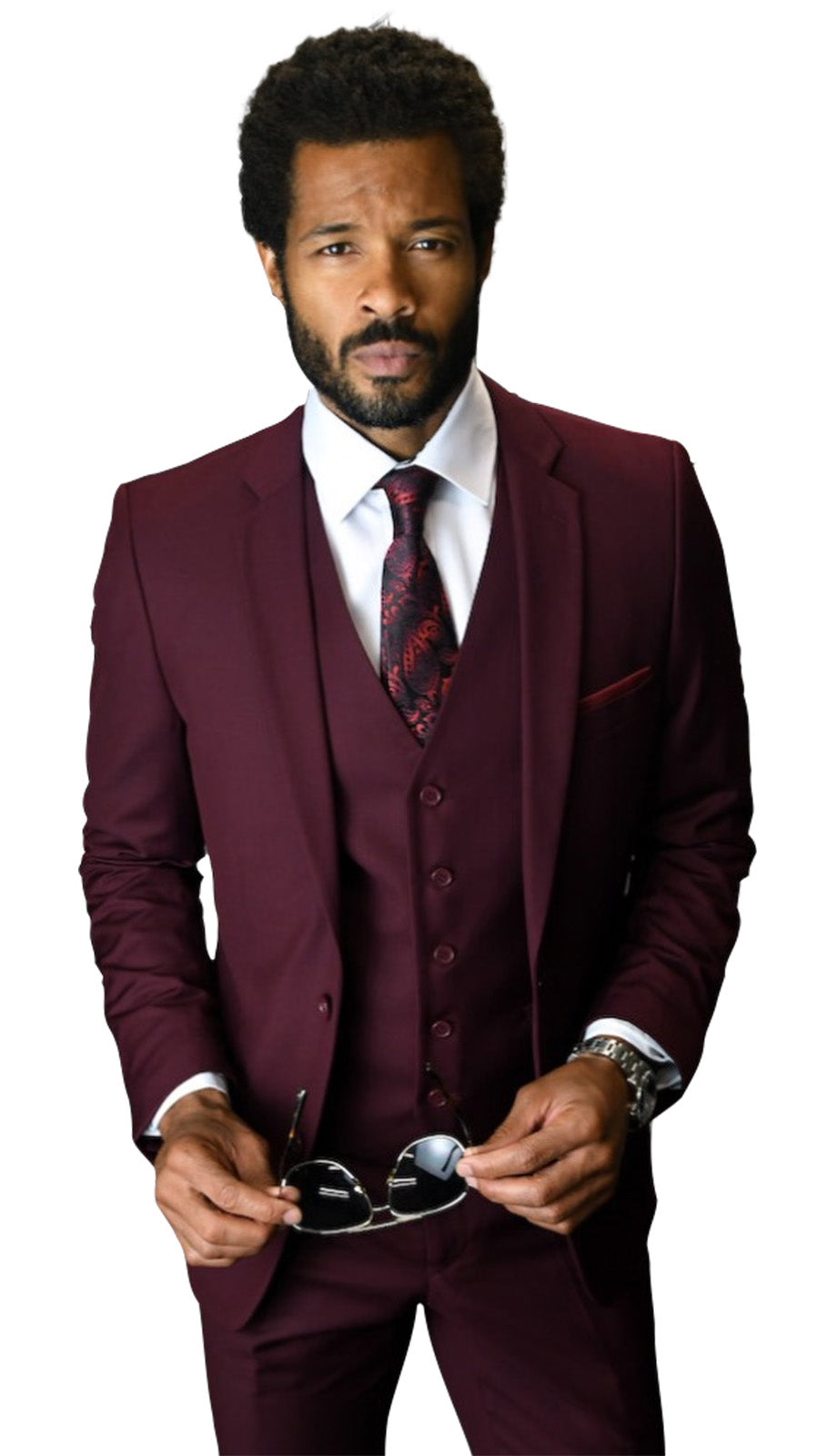 Statement LORENZO-BUR Mens Suit