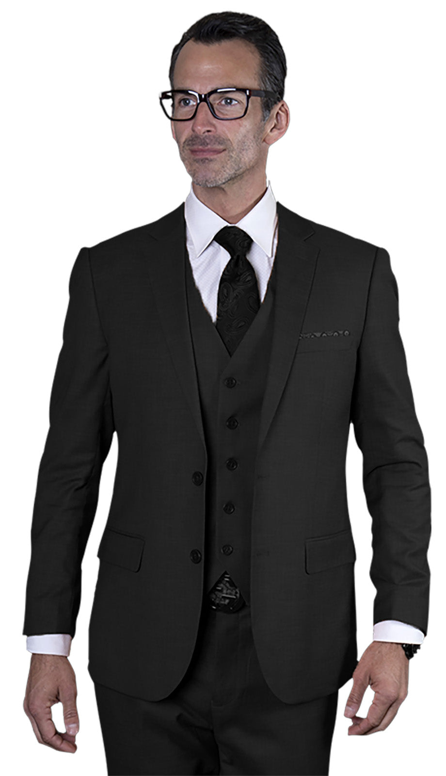 Statement LAZARO-BLK Mens Suit