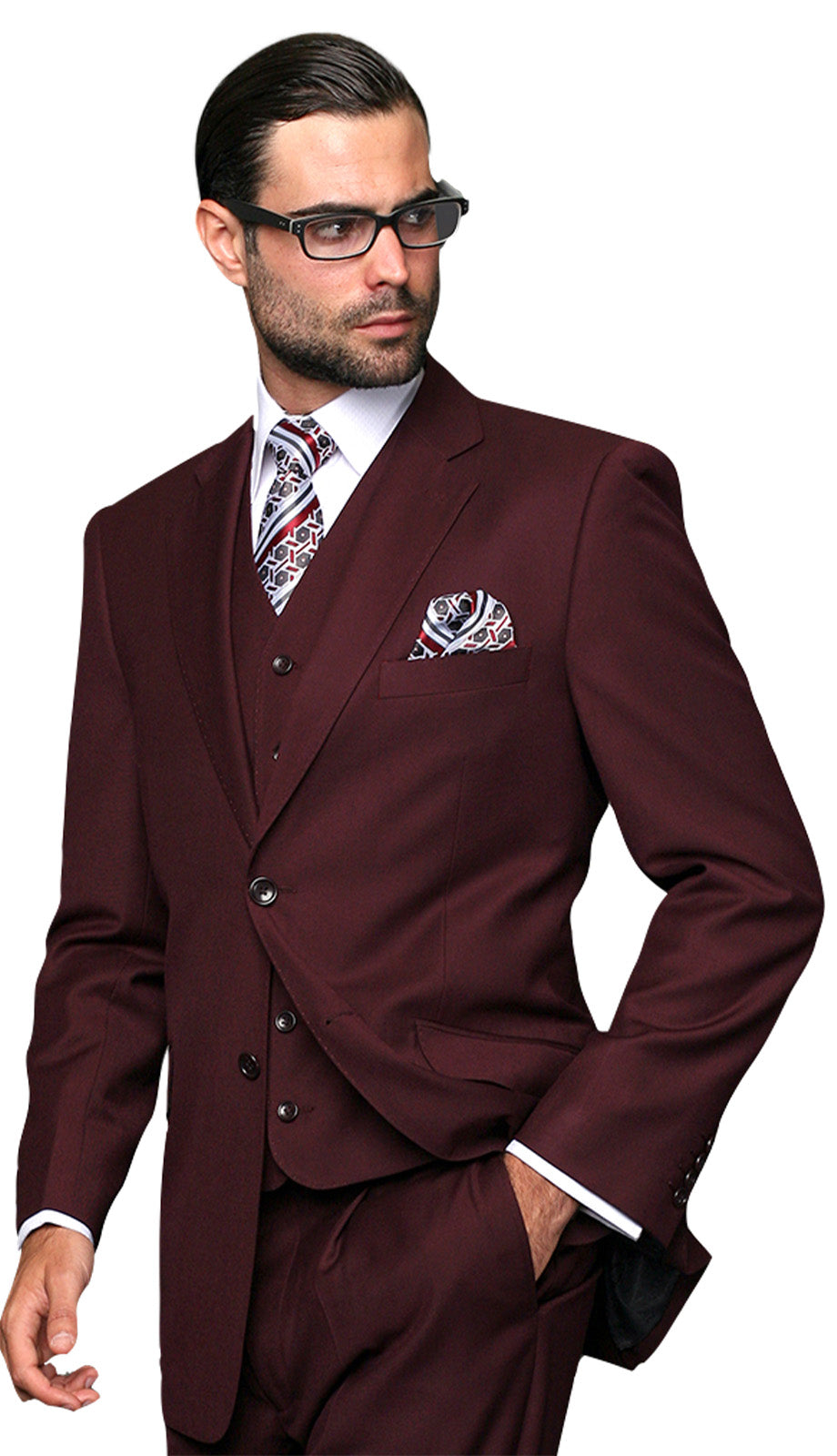 Statement TZ-100-BUR Mens Suit