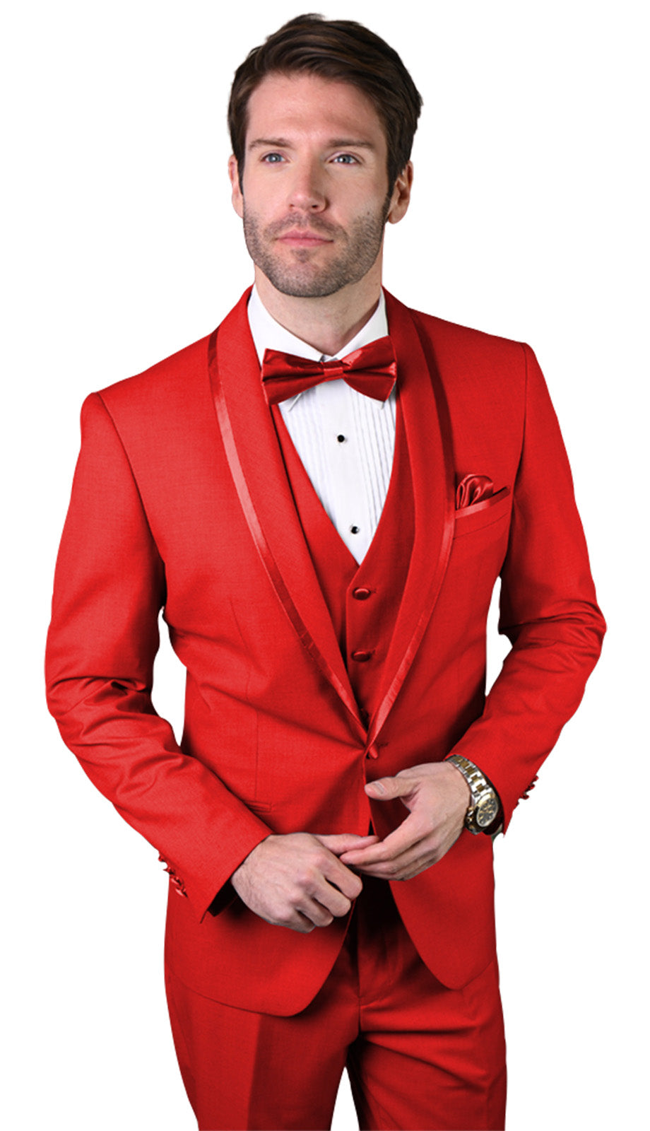 Statement CAESAR-RED Mens Suit