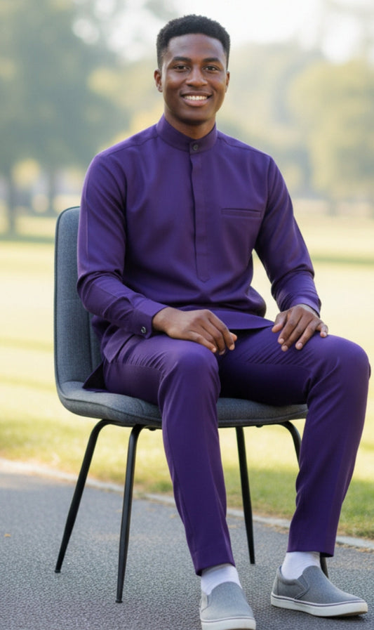 Fortino Landi 2826-PUR Mens Walking Suit