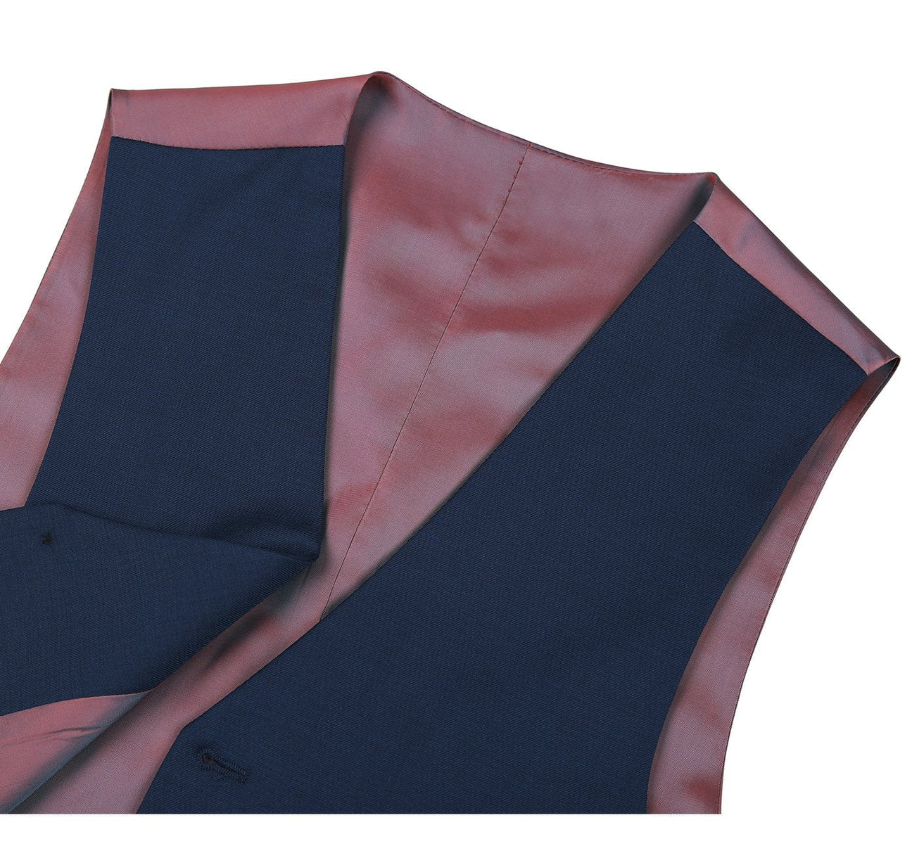 Renoir Mens Vest 508-19-BLUE ( Classic Fit Suit Separate Wool Vest )
