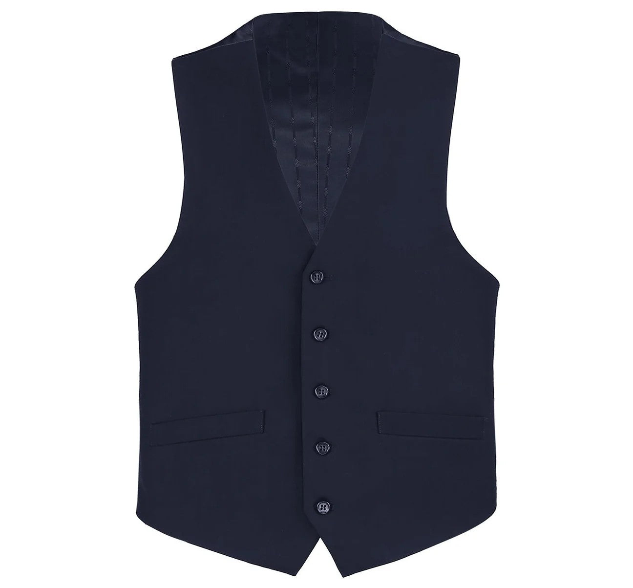 Renoir Mens Vest 508-2-DARK-NAVY ( Classic Fit Suit Separate Wool Vest )