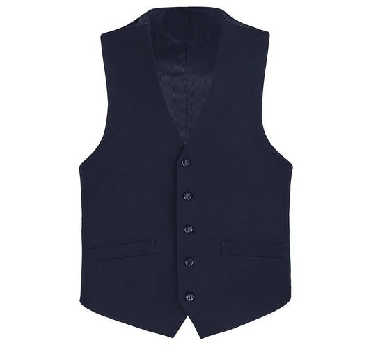 Renoir Mens Vest 508-2-DARK-NAVY ( Classic Fit Suit Separate Wool Vest )