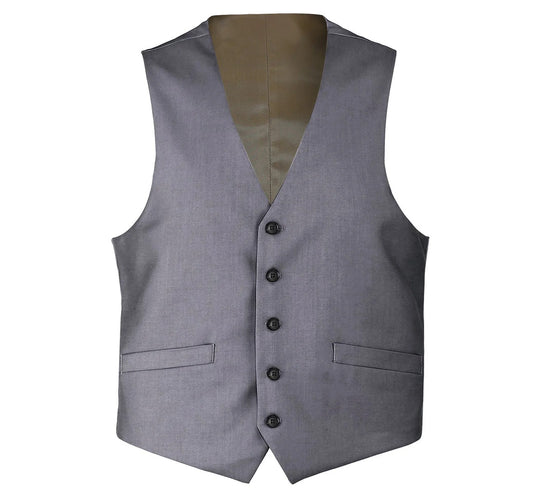 Renoir Mens Vest 508-3-DARK-GRY ( Classic Fit Suit Separate Wool Vest )