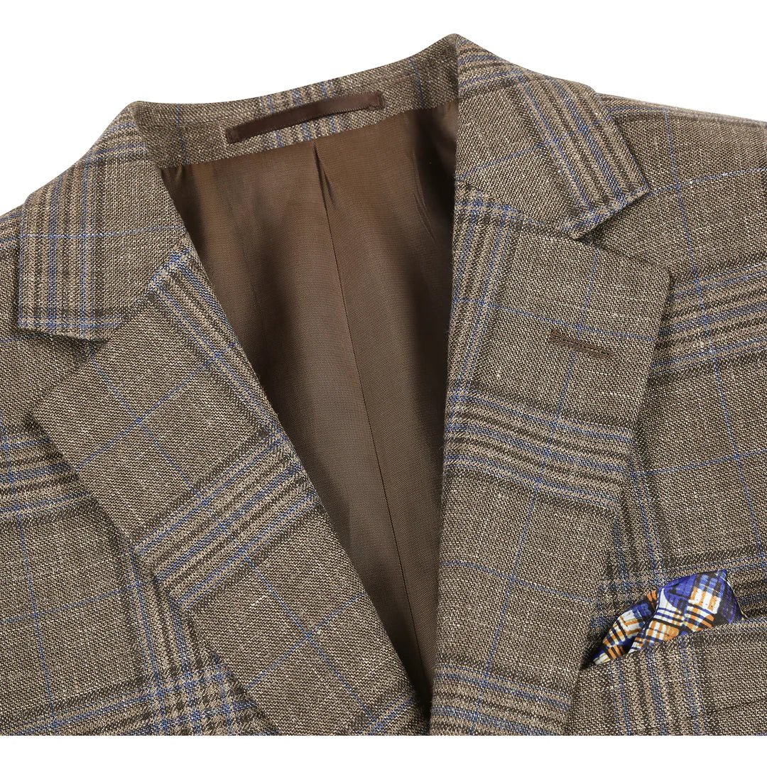 Renoir 565-18-BROWN Mens Blazer