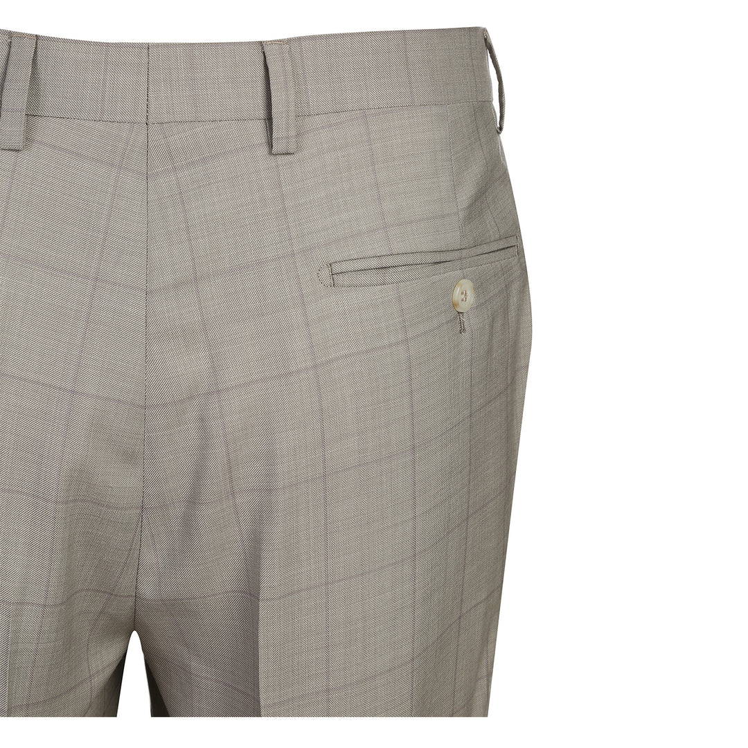 Renoir Mens Suit 566-10-STONE