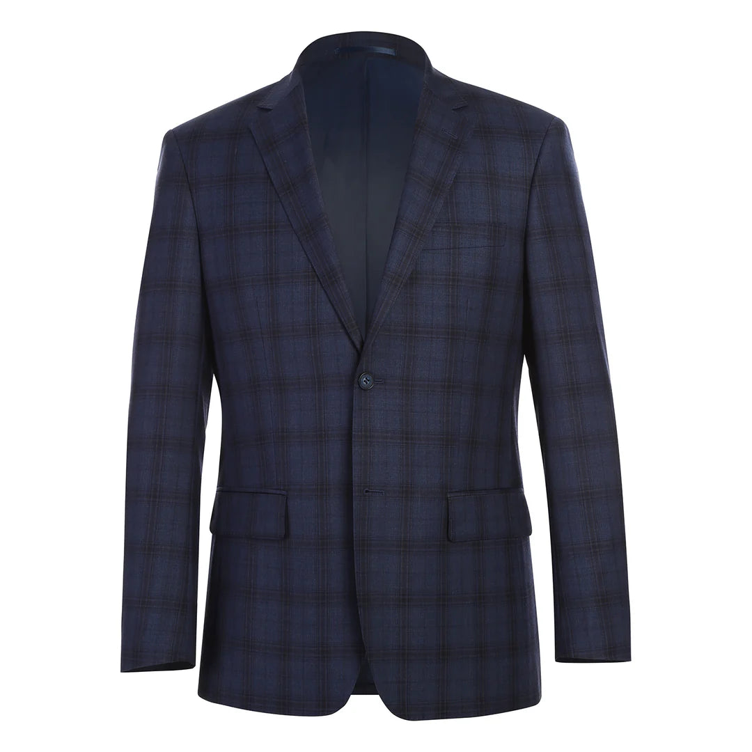 Renoir Mens Suit 566-14-NAVY