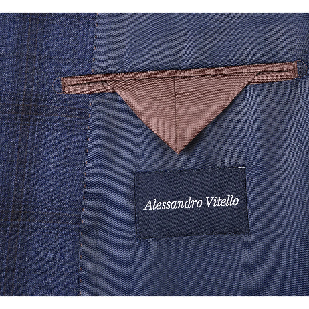 Renoir Mens Suit 566-14-NAVY