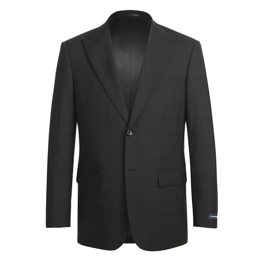 Renoir Mens Suit 566-15-BLK