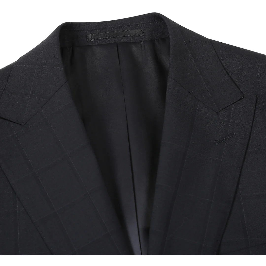 Renoir Mens Suit 566-15-BLK