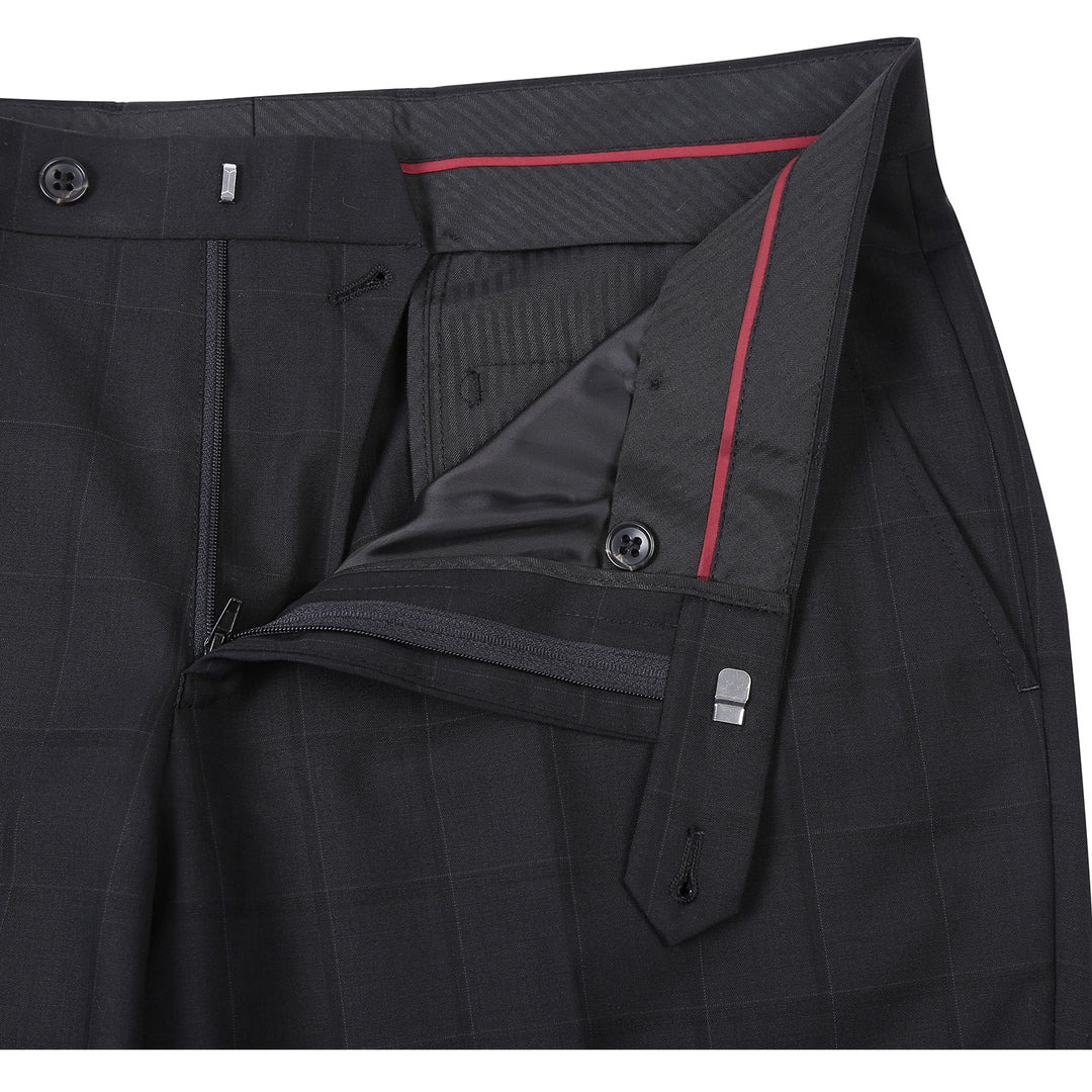 Renoir Mens Suit 566-15-BLK
