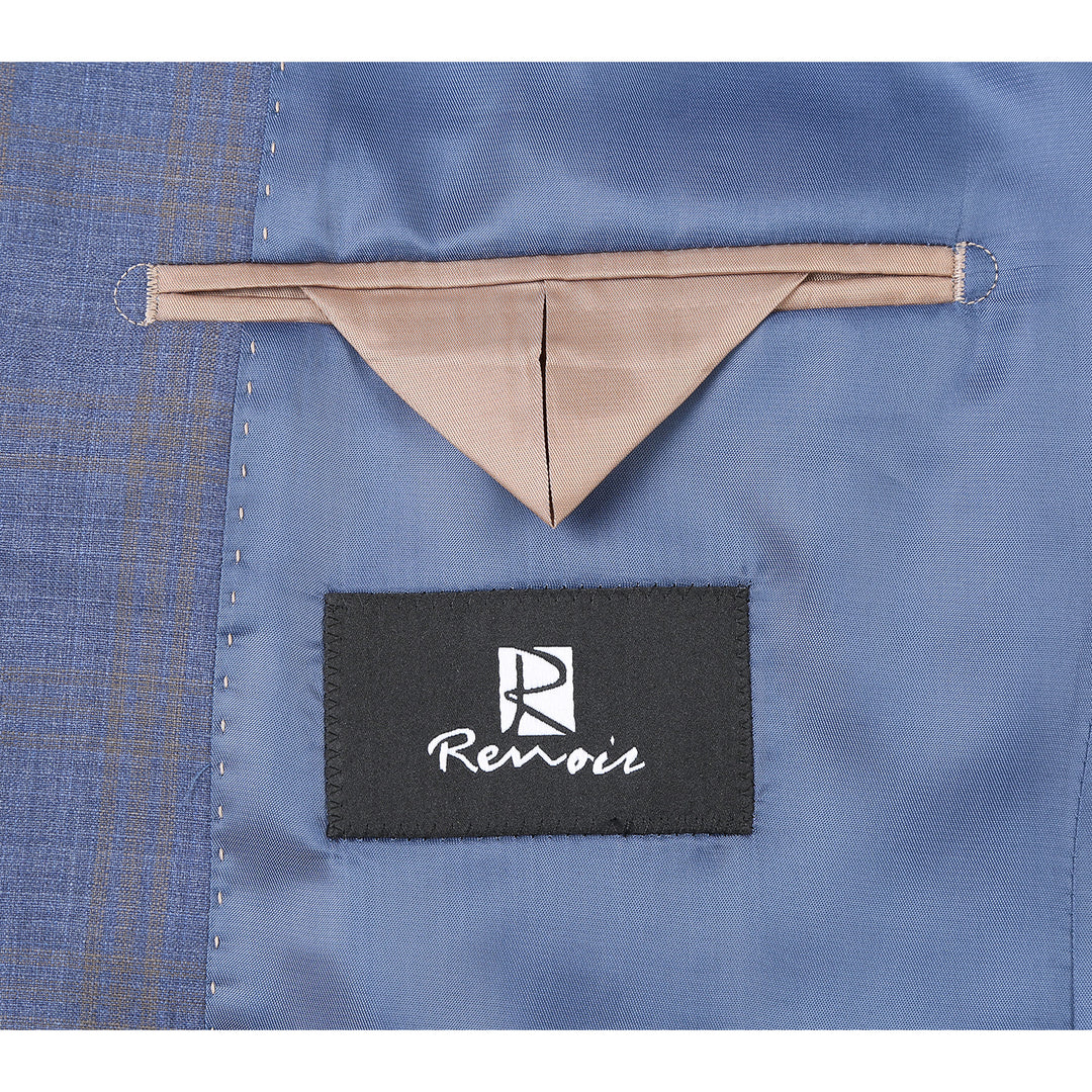 Renoir Men's Suit 566-2-BLU