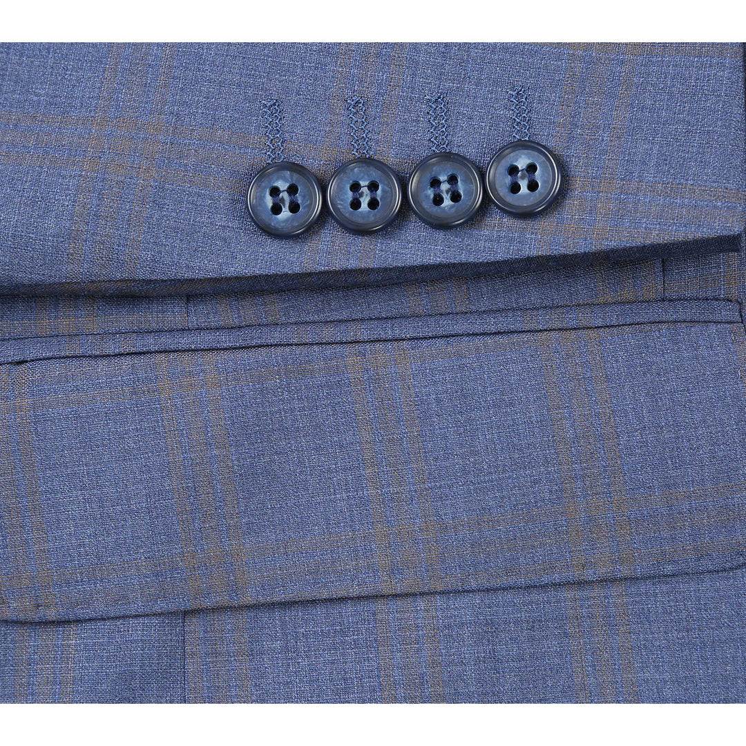 Renoir Men's Suit 566-2-BLU