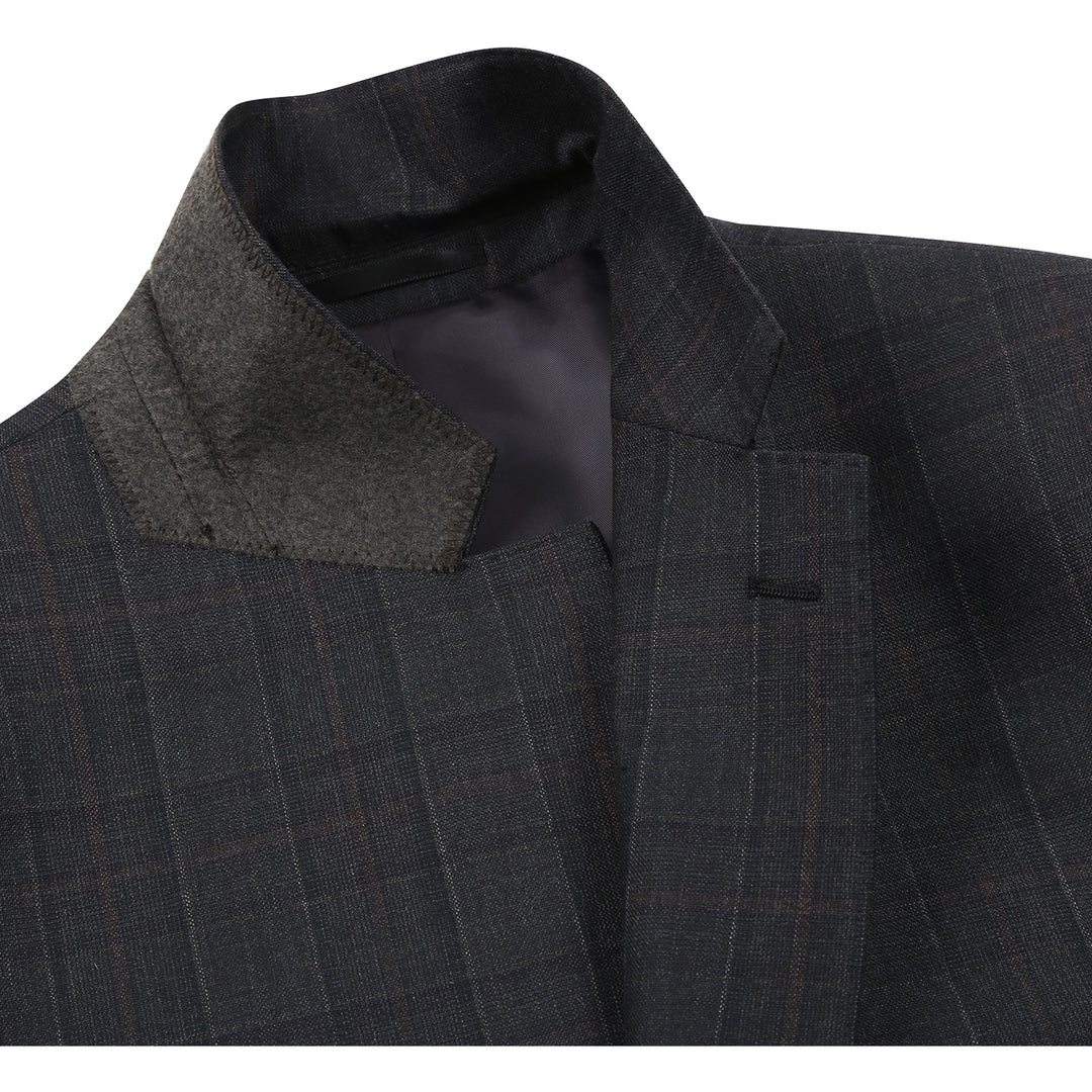 Alessandro Vitello Mens Suit 566-9-BLK
