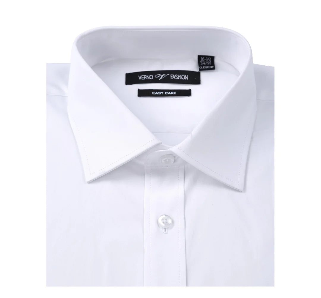 Verno CS0220-WHT Mens Shirt