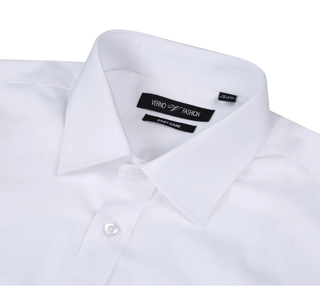 Verno CS0220-WHT Mens Shirt
