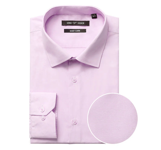Verno CS0222-LIT-PINK Mens Shirt