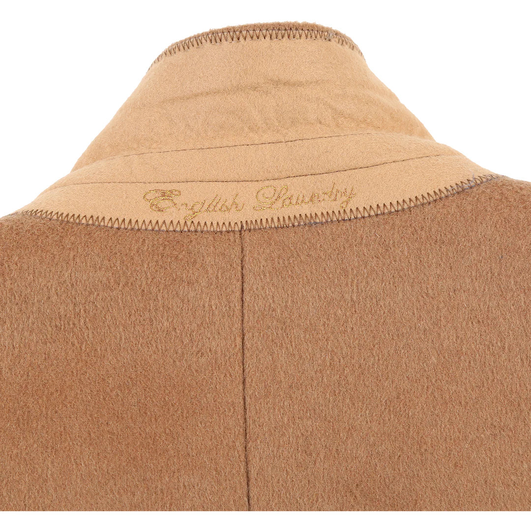 English Laundry Mens Coat EL53-01-600-CAMEL ( Wool Blend Breasted Camel Top Coat )