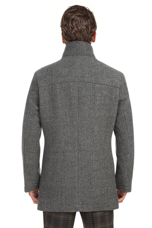 English Laundry Mens Coat EL98-10-092-GRY Long Coat