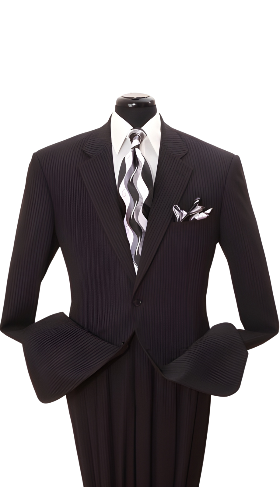 Fortino Landi 5702-BLK Mens Suit