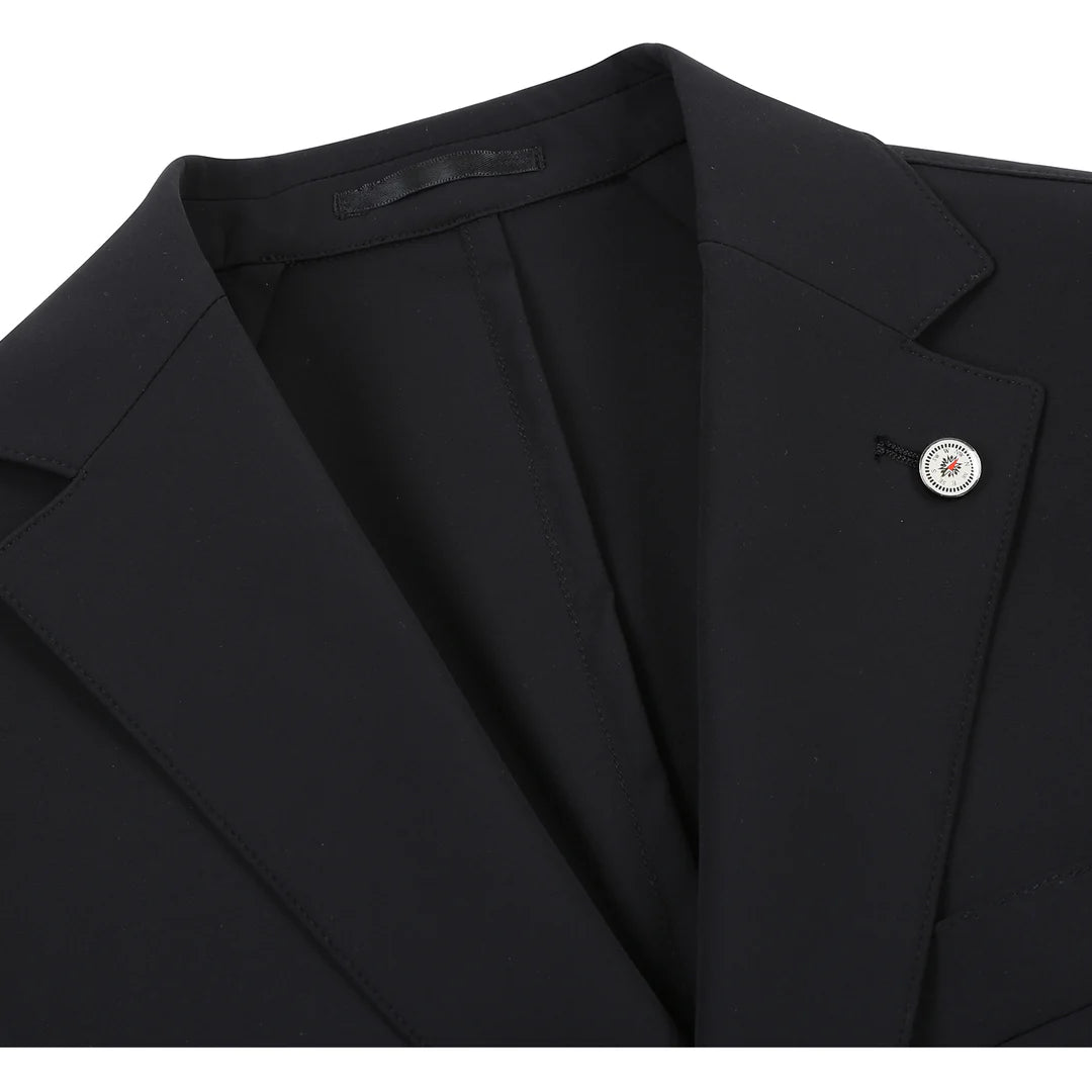 Pellagio Mens Suit PS25-16-BLK