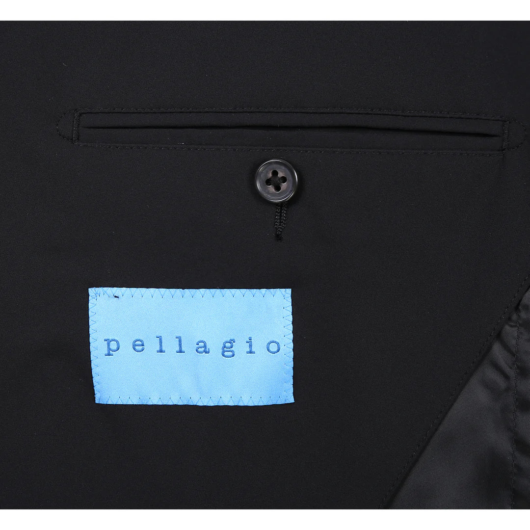 Pellagio Mens Suit PS25-16-BLK