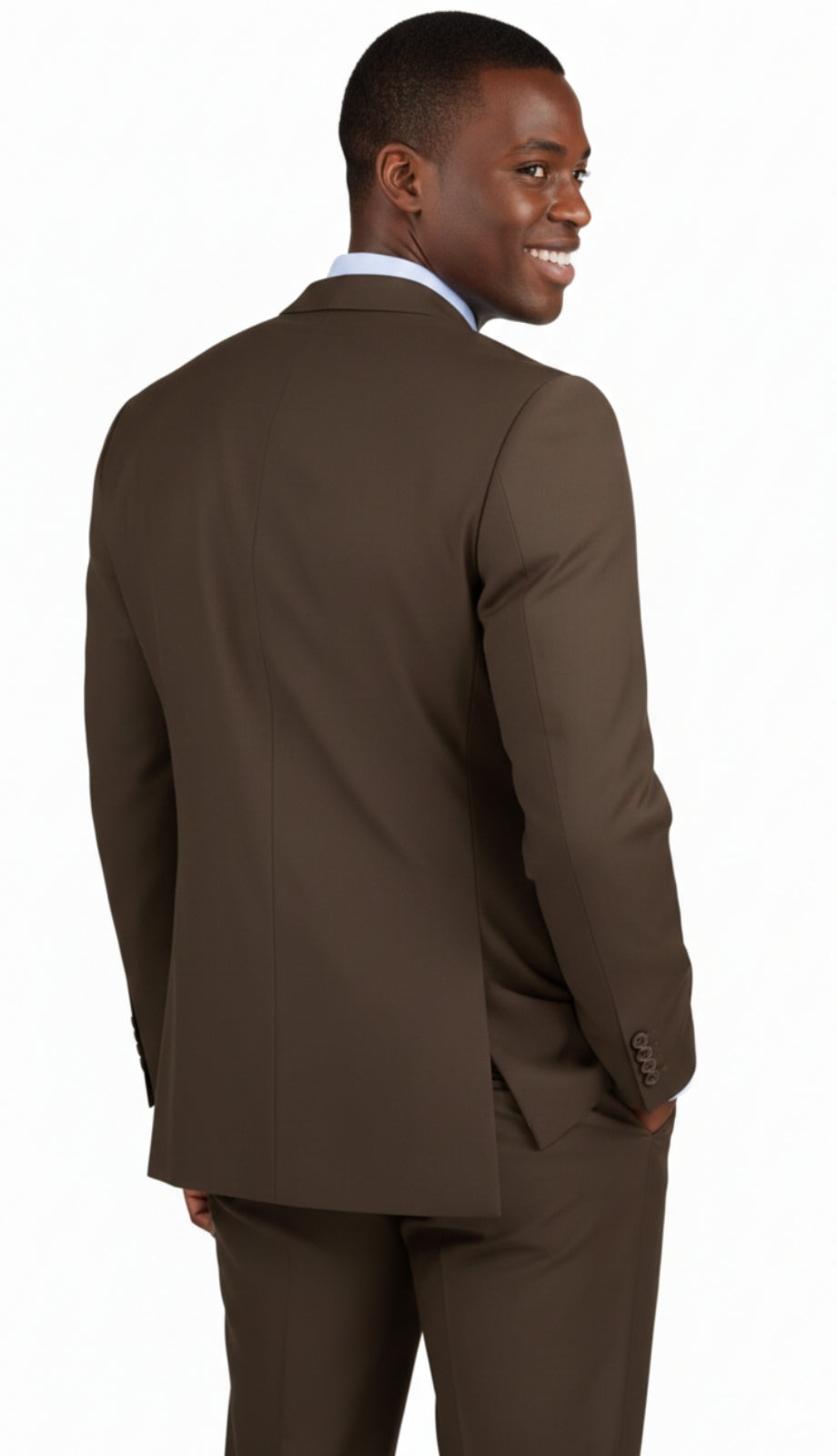 Vinci S-2PP-BRN Mens Suit