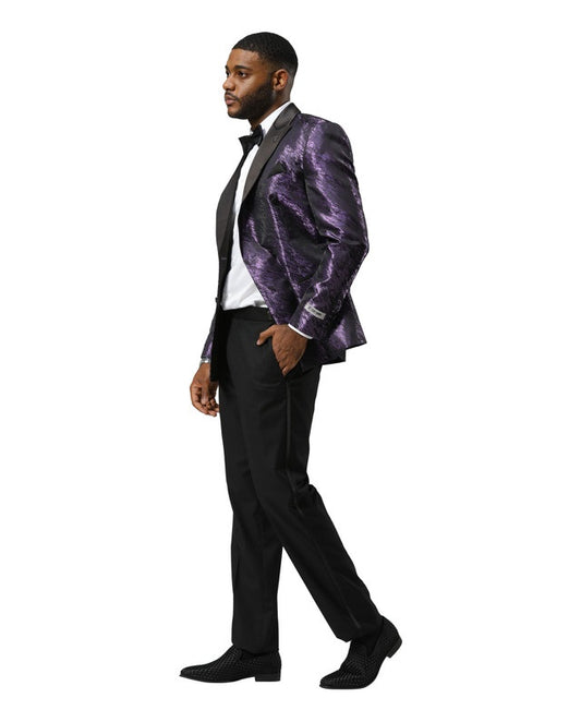 Stacy Adams SMJ825H1-04-PUR Mens Jacket