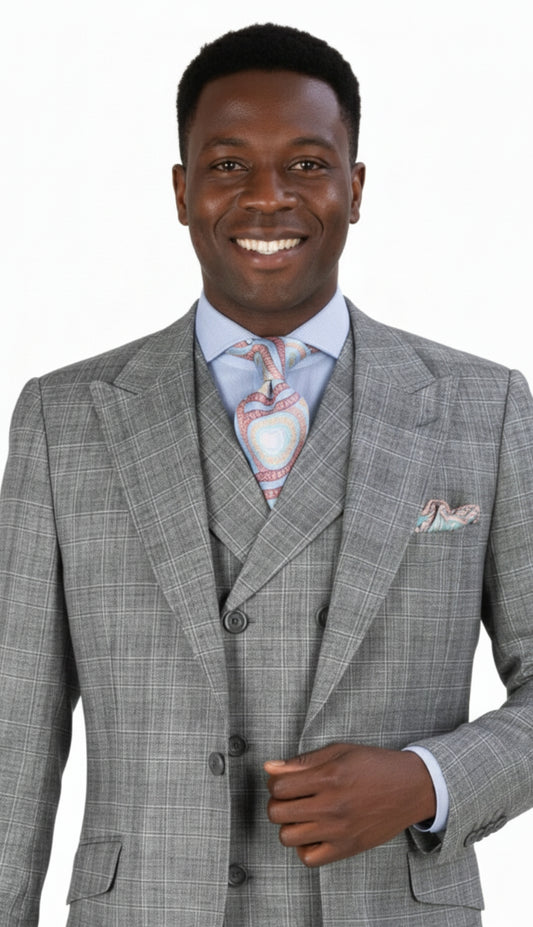 Iconic T-110-GRY Mens Church Suit