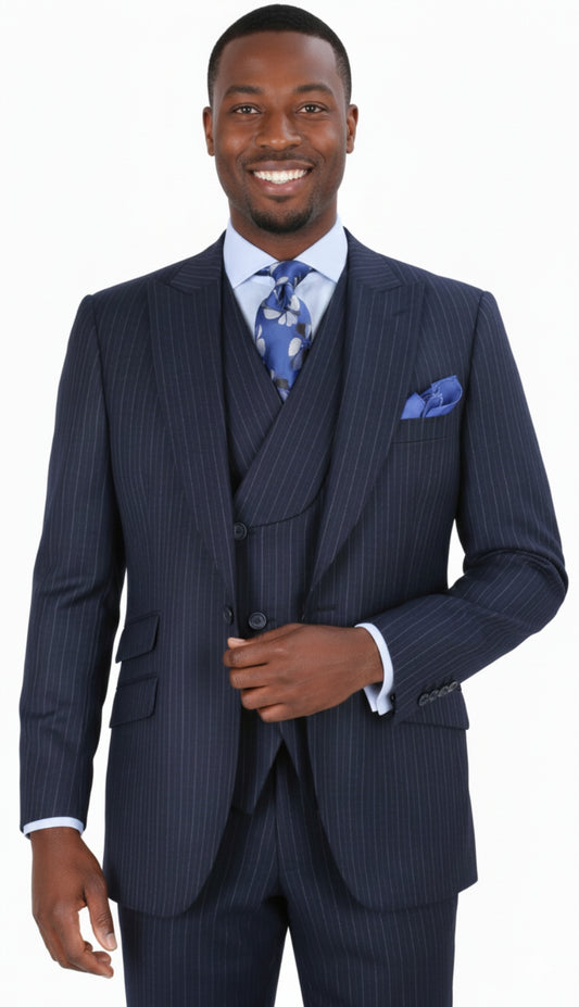 Iconic T-513-NVY Mens Church Suit
