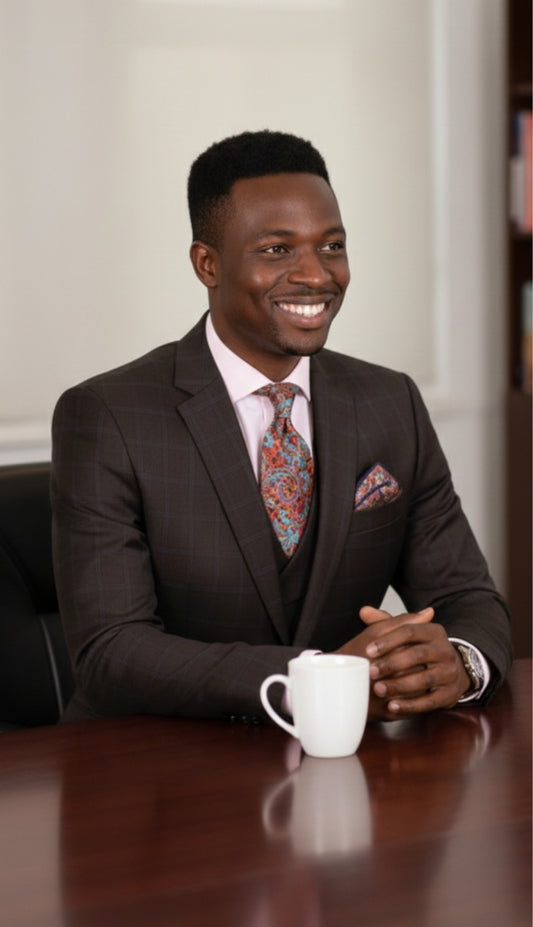 Iconic T-616-BRN Mens Church Suit