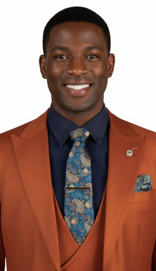 Vinci V2RK-5-RST Mens Church Suit