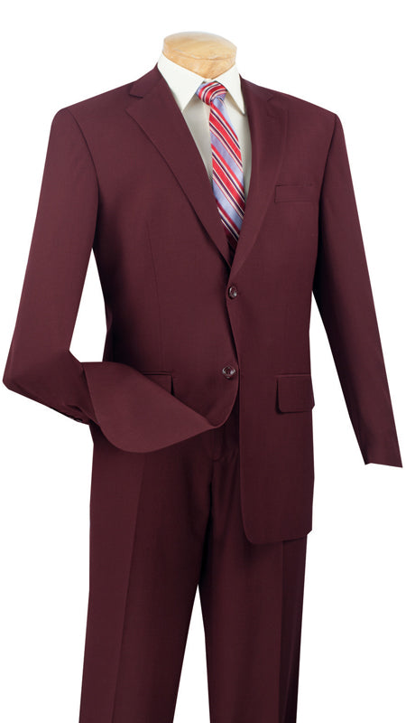 Vinci 2LK-1-BUR Mens Suit