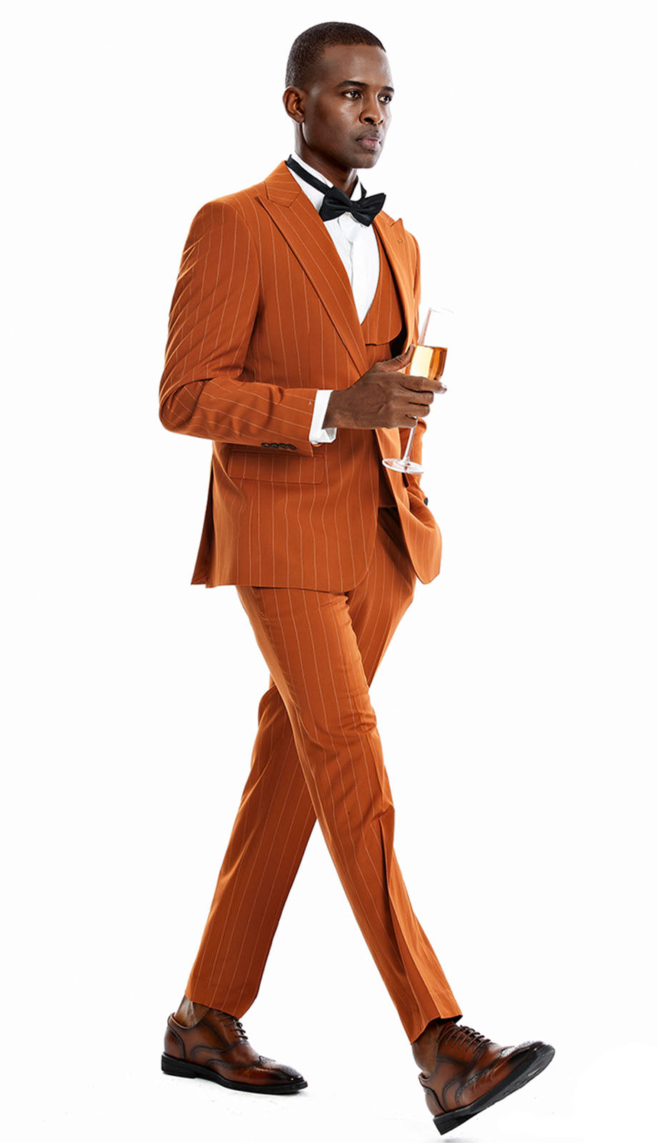 Tazzio M369SK-RUST Mens Suit