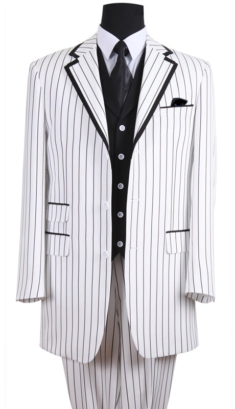 Milano Moda 5908V-BLK Mens Suit