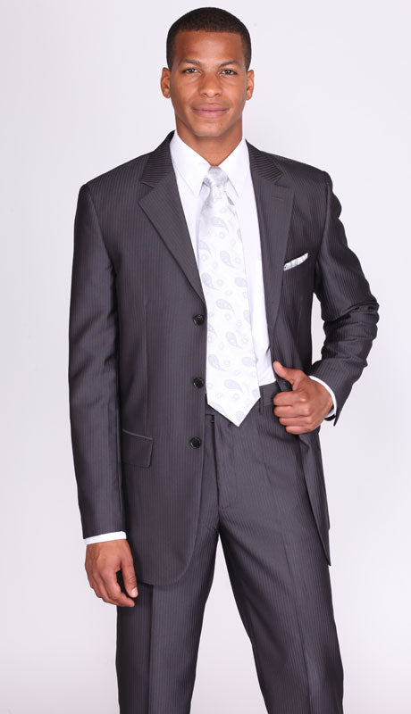 Milano Moda 58028BK Mens Suit