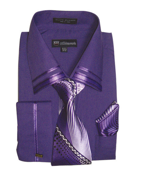 Fortino Landi SG-28-PUR Mens Shirt
