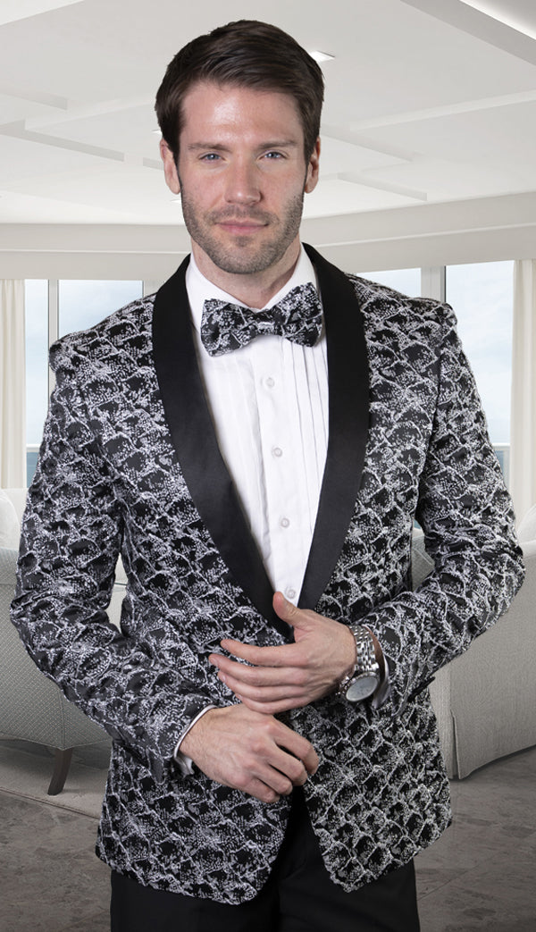 Statement VJ-140-BK Mens Suit