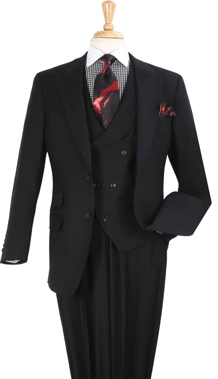 Iconic T-617-BLK Mens Church Suit
