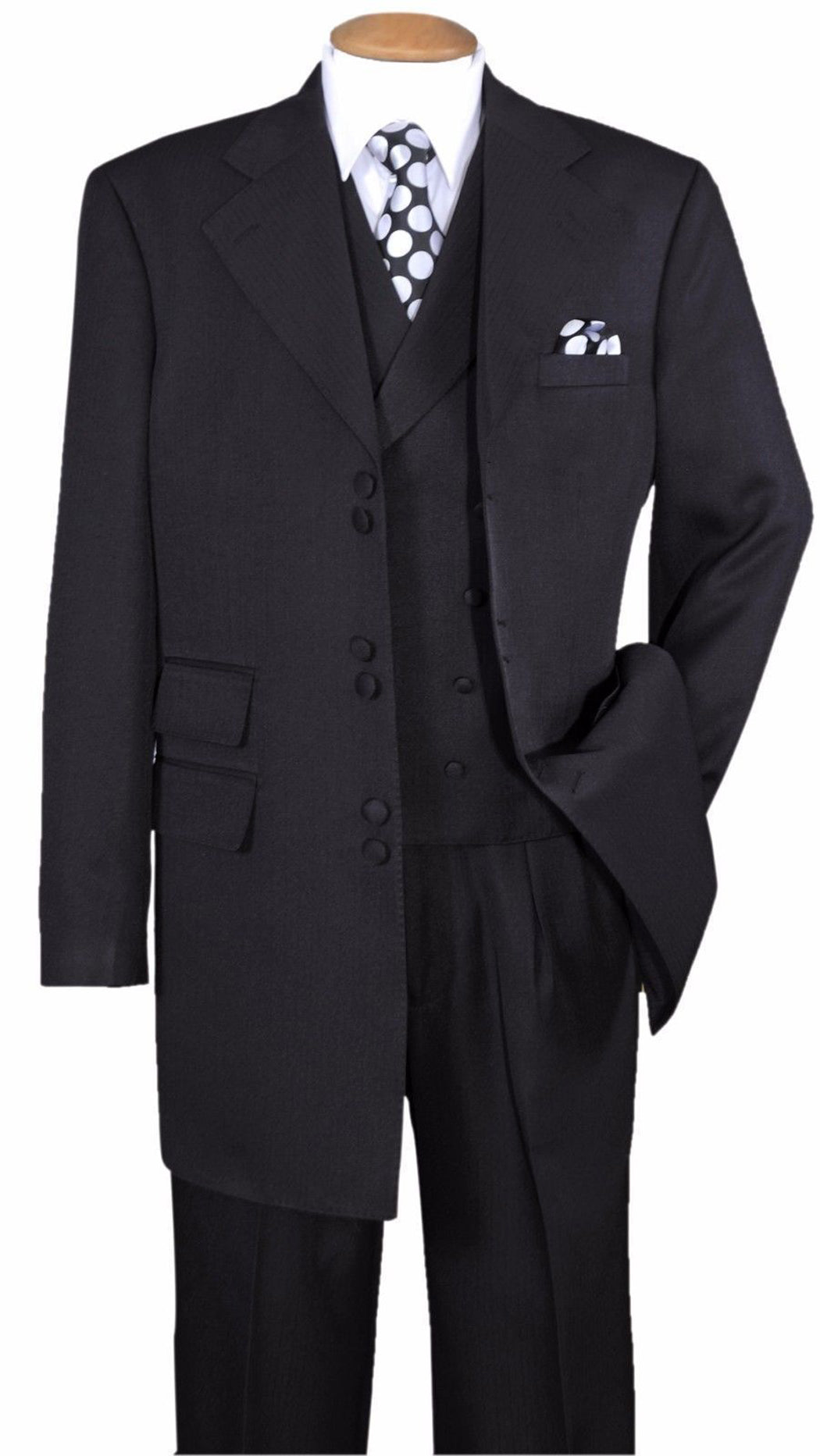 Milano Moda 2917-BLK Mens Suit