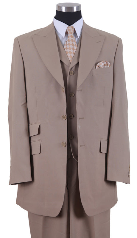 Milano Moda 905V-TAN Mens Suit