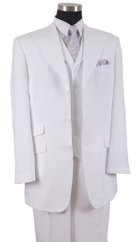 Milano Moda 905V-WH Mens Suit